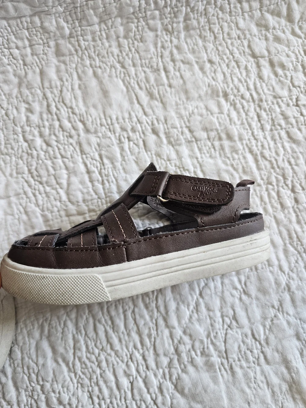 OshKosh Bagosh Kids Brown Fisherman Sandals - Comfortable Everyday Wear 9 Child